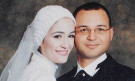 Η Marwa el_Sherbini με τον σύζυγό της (φωτο EPA)